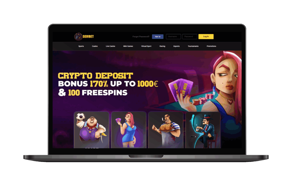Play the best non-gamstop DonBet casino and win