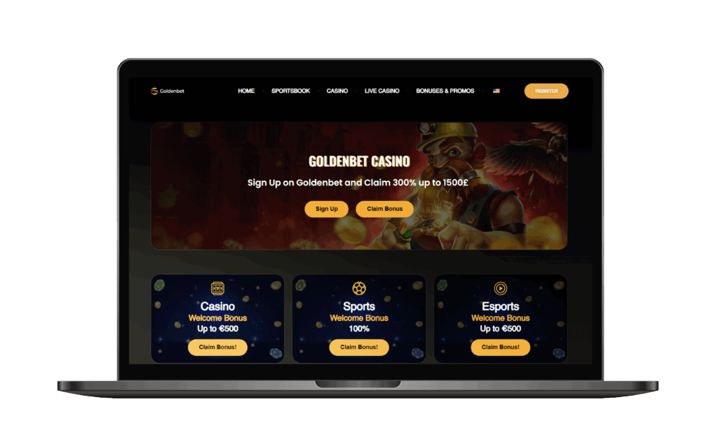 Play the best non-gamstop Goldenbet casino and win