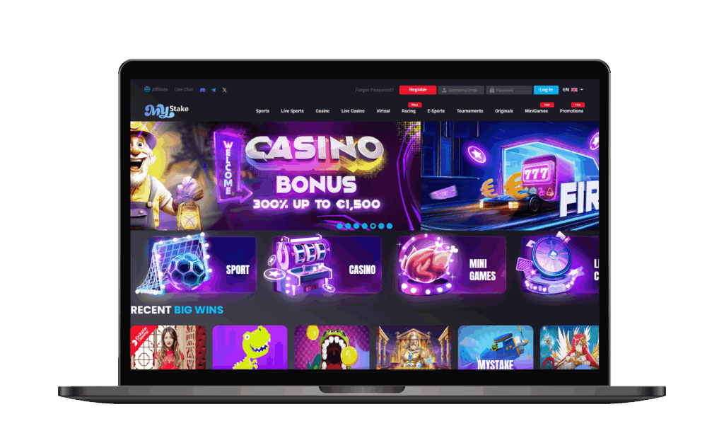 Play the best non-gamstop MyStake casino and win